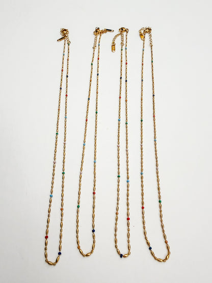 Non-Tarnish Petite Bead Necklace