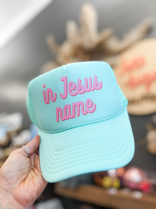 Jesus Name Tucker Hat