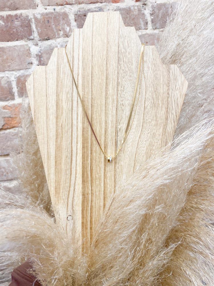 Non-Tarnish Hoop Chain Necklace