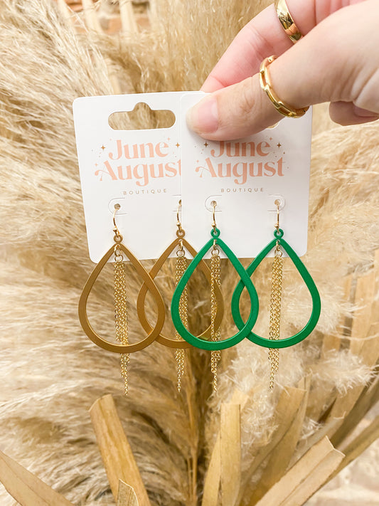 Teardrop Dangle Earrings