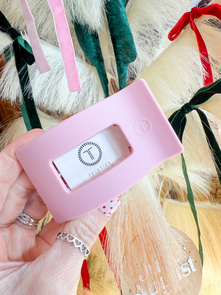 Teleties Rectangle Flat Hair Clip- Small