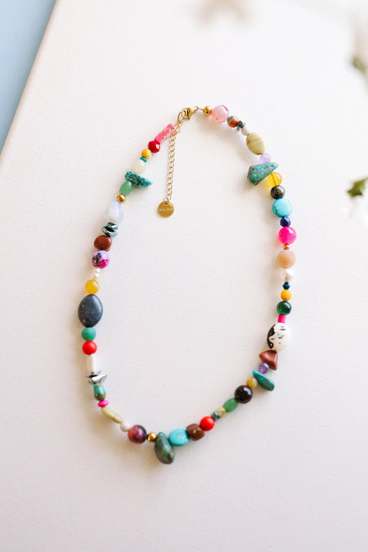 BelJoy-Stevie Colorful Beaded Necklace