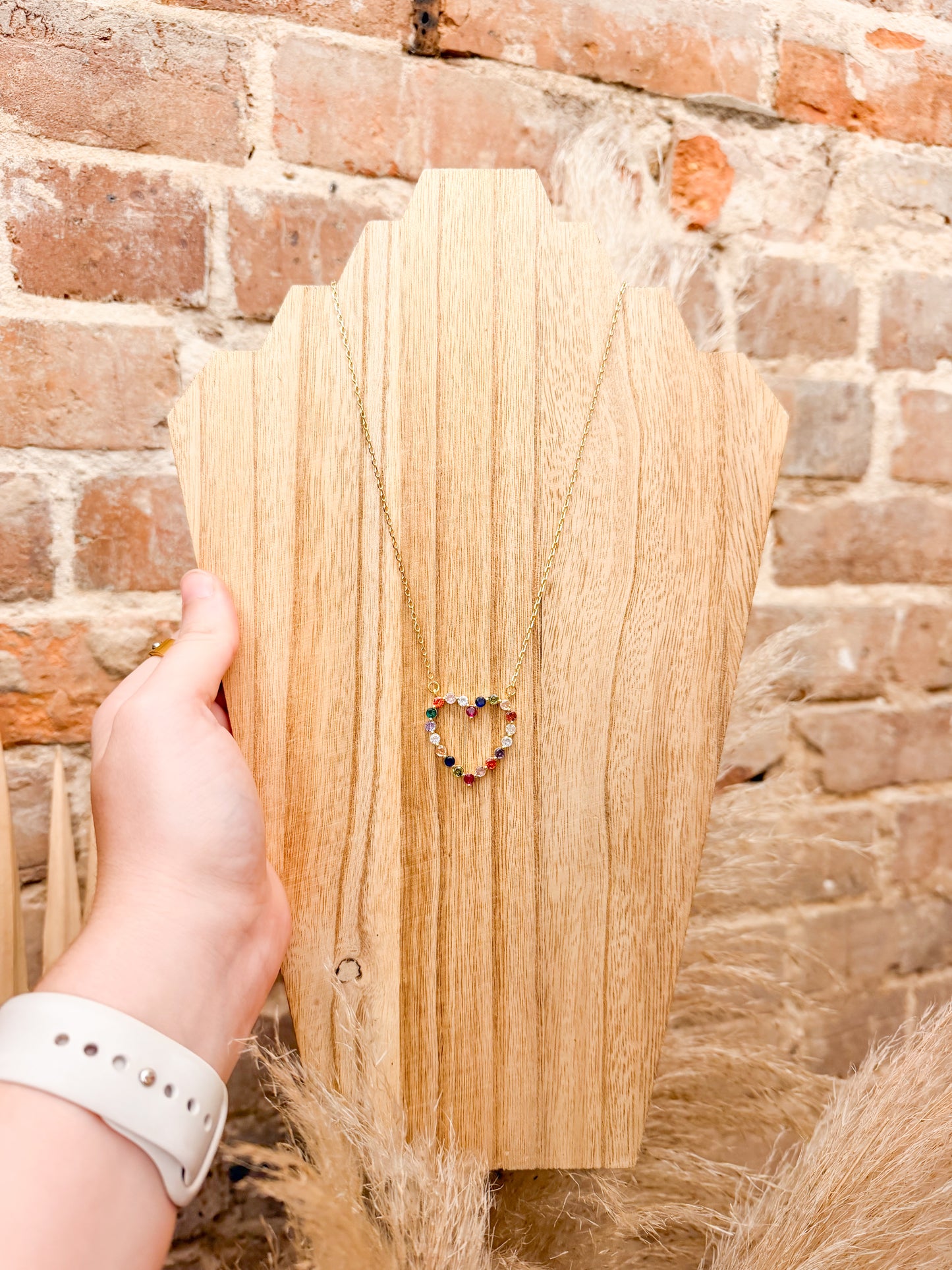Sparkle Multi Heart Necklace