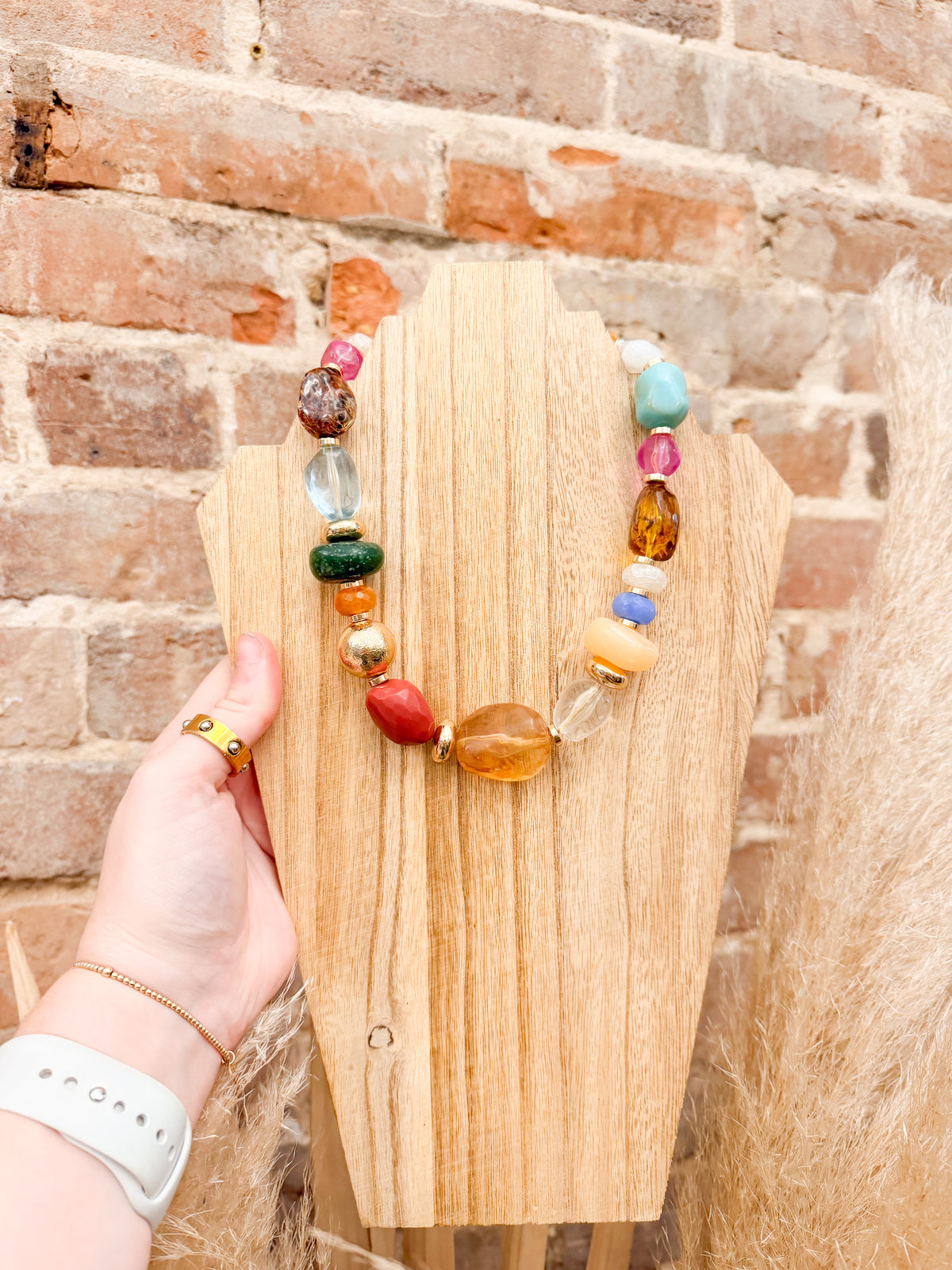 Colorful Chunky Beaded Necklace