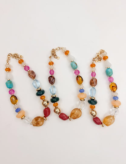 Colorful Chunky Beaded Necklace