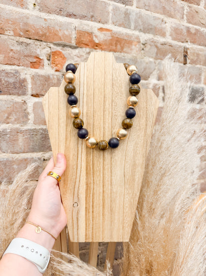 Brown Beaded Necklace