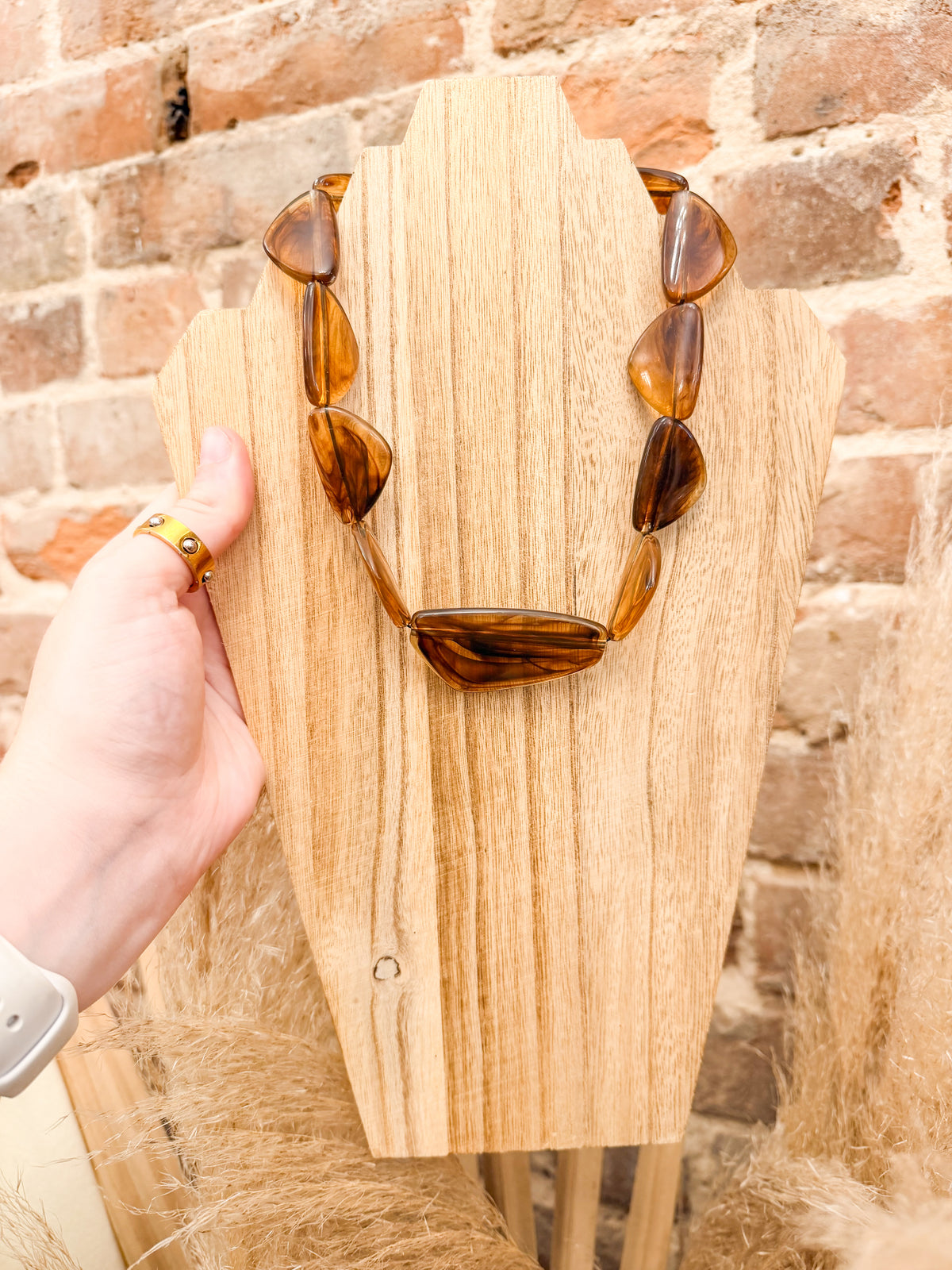 Brown Stone Necklace