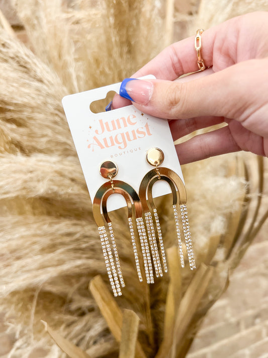 Dangle Arch Drop Earrings